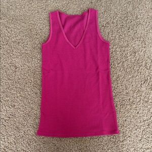 Woolx Vivi blushing violet Merino Ribbed Tank